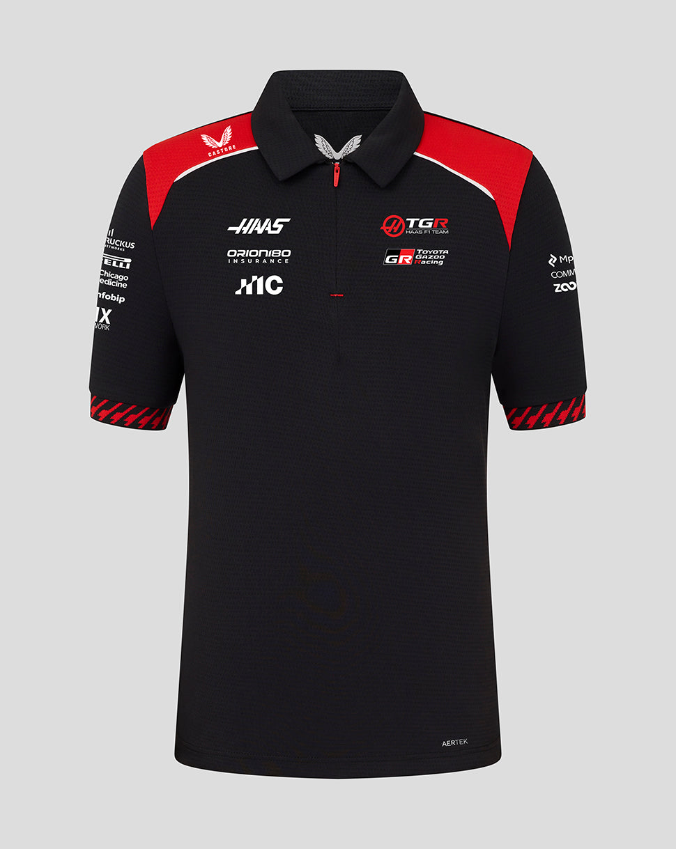 【新品】ハースF1チーム HAAS チームポロシャツ Ｌ Official Haas Team Junior Short Sleeve Polo Shirt
