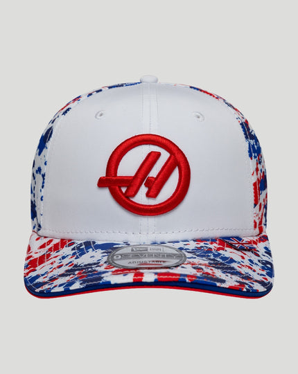 New Era x Official Haas Team Silverstone Race 9Seventy Stretch-Snap Cap - White