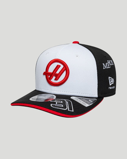 New Era x Official Haas Team Esteban Ocon 9Seventy Stretch-Snap Cap - Black