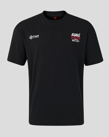 Official Haas Team Unisex World Tour Relaxed Fit T-Shirt - Black
