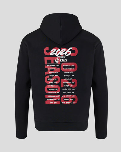 Haas F1 Unisex World Tour Relaxed Fit Hoodie - Black