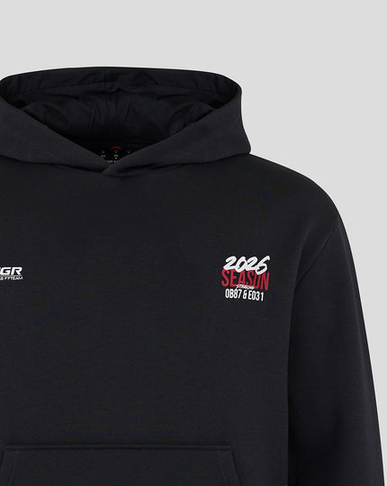 Haas F1 Unisex World Tour Relaxed Fit Hoodie - Black