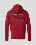 Official Haas Team Unisex USA Flag Hoodie - Red