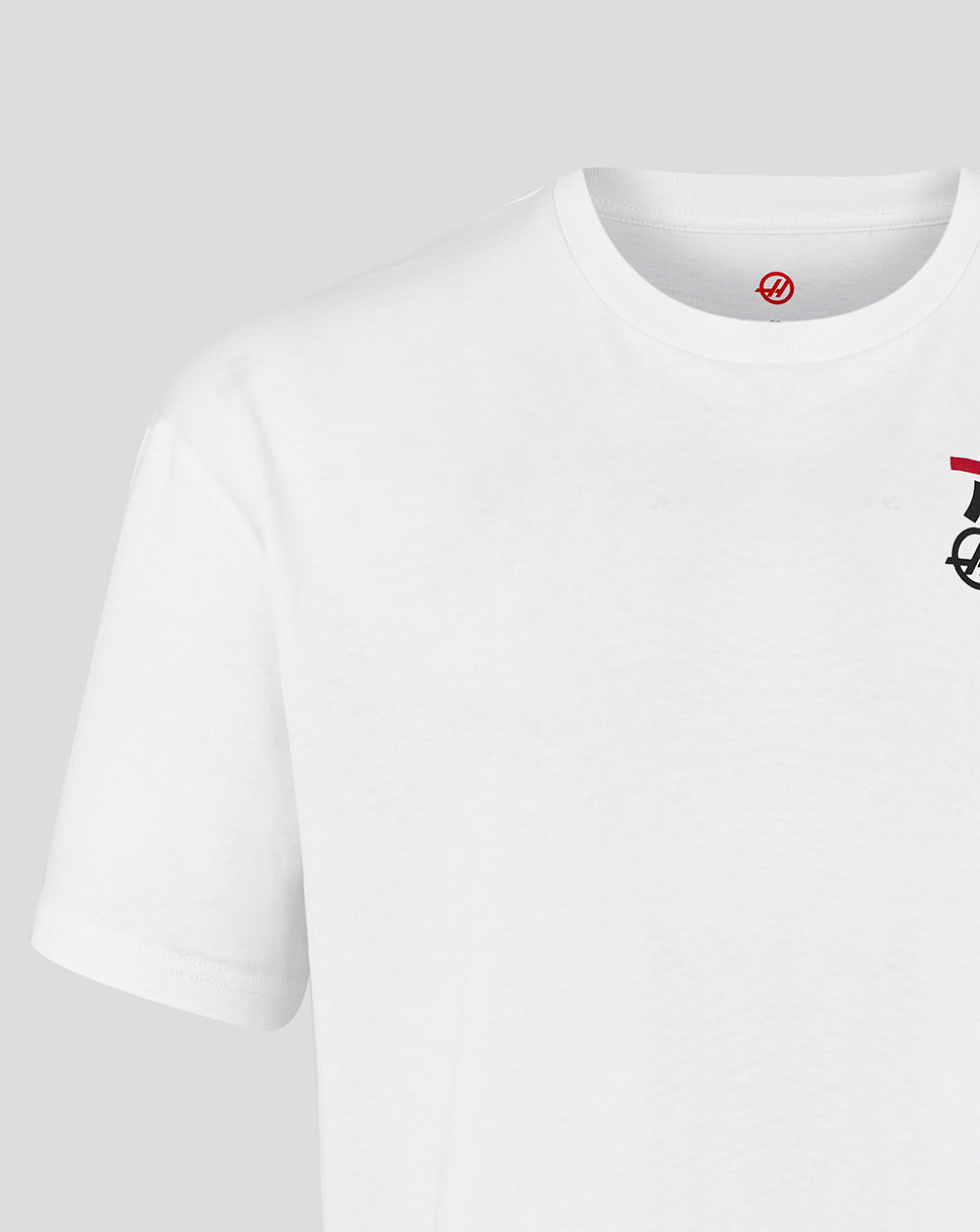 Official Haas Team Unisex Graphic T-Shirt - White