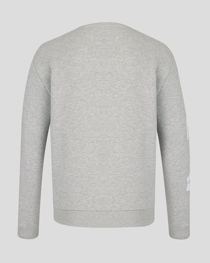 Official Haas Team Unisex Graphic Sweater - Grey Marl