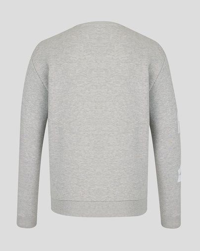Official Haas Team Unisex Graphic Sweater - Grey Marl