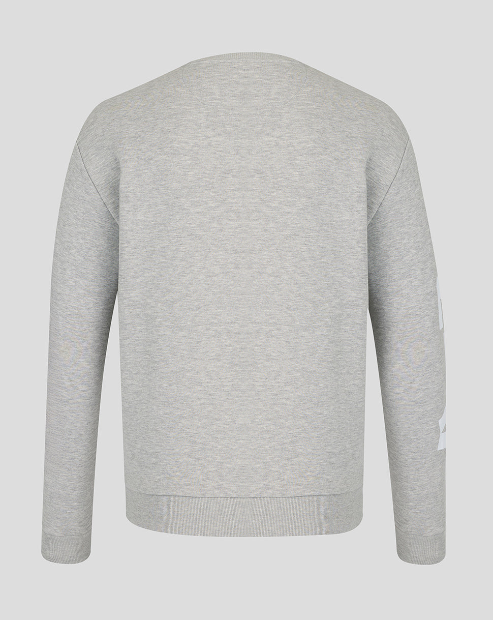 Official Haas Team Unisex Graphic Sweater - Grey Marl