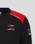 Official Haas Team Junior Personalised Driver T-Shirt - Caviar / Flame Scarlet