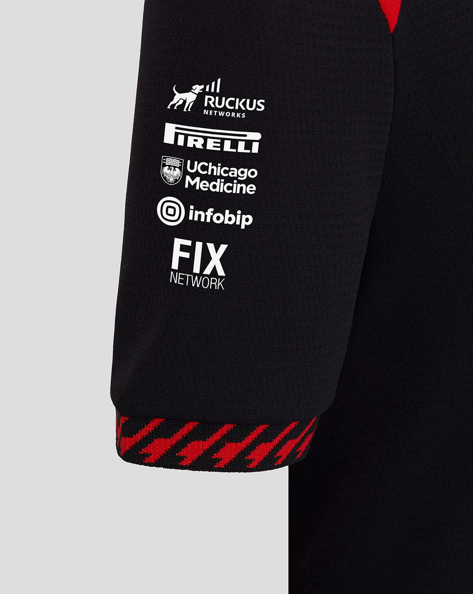 Official Haas Team Junior Short Sleeve Polo Shirt