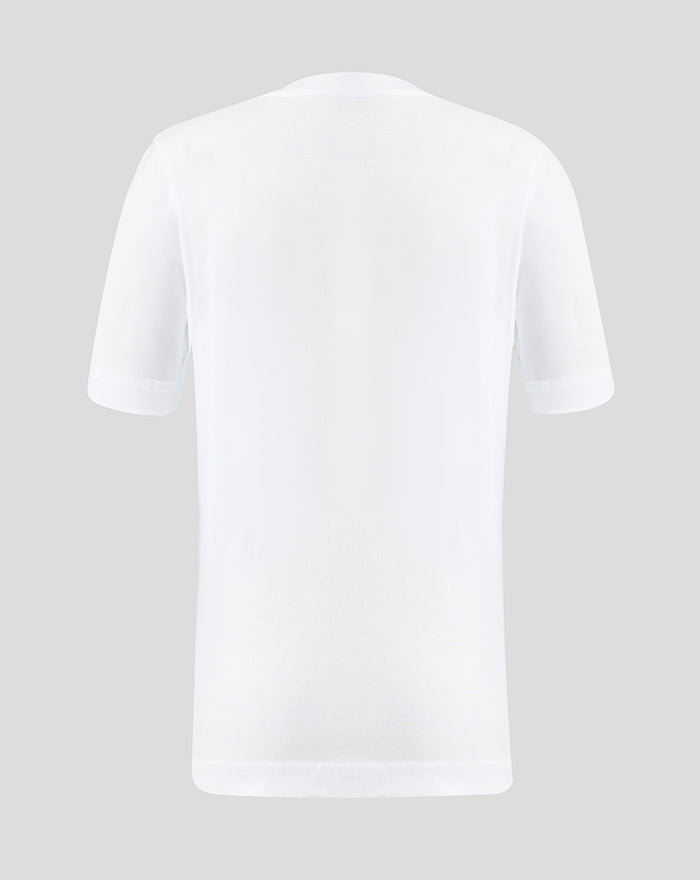 Back view of bright white Haas Regular Fit T-Shirt with a clean plain back.