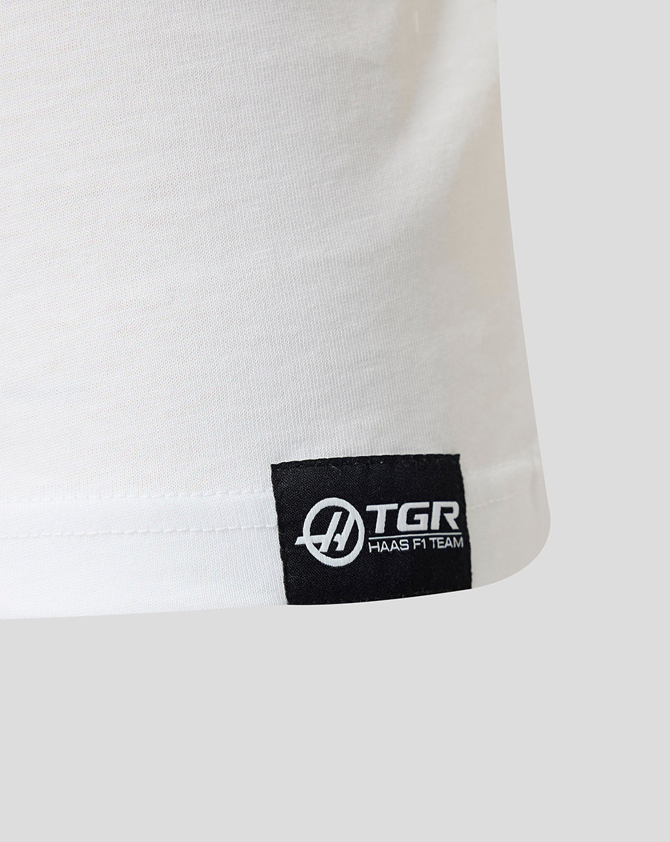 Official Haas Team Junior Regular Fit T-Shirt - Bright White