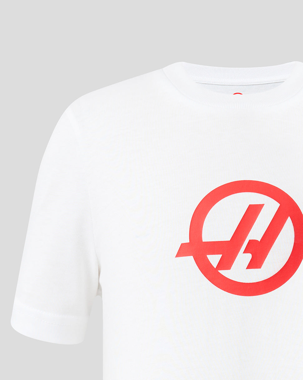 Official Haas Team Junior Regular Fit T-Shirt - Bright White
