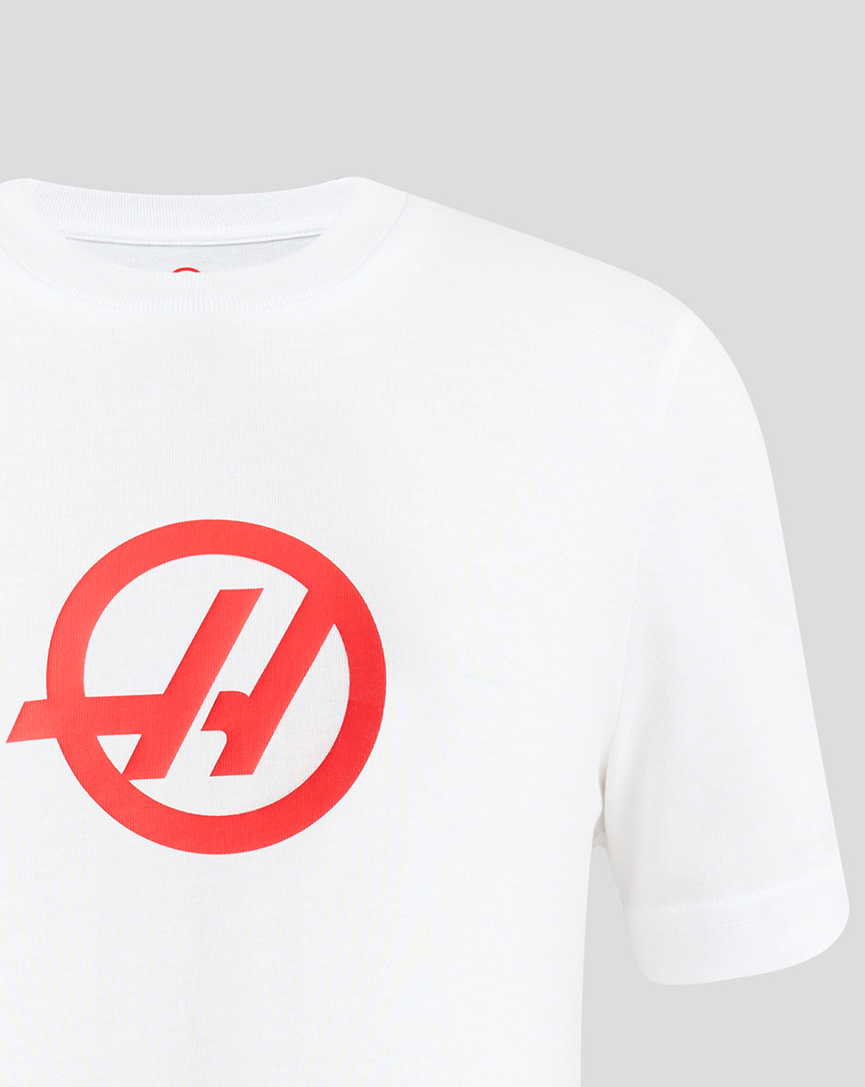 Official Haas Team Junior Regular Fit T-Shirt - Bright White