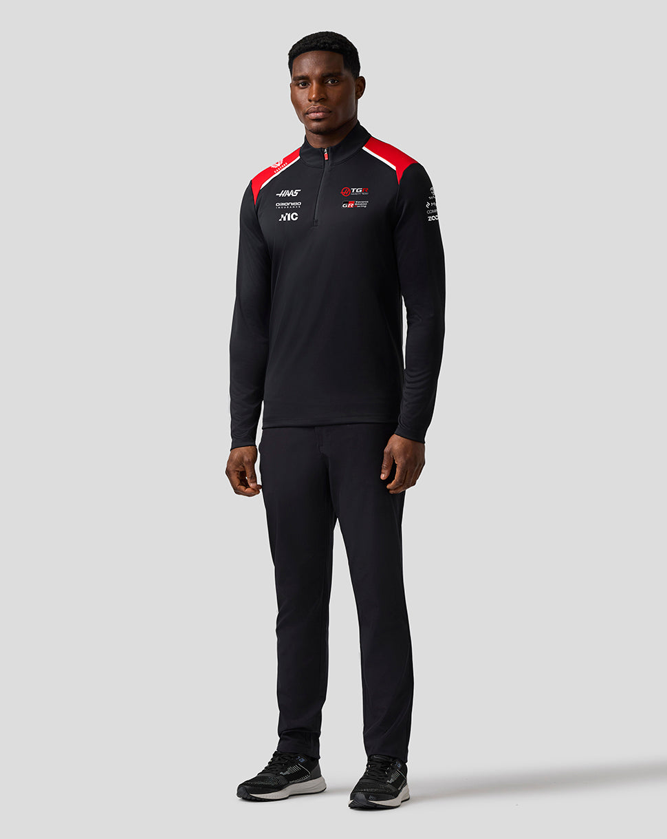 Unisex Official Haas Team Quarter Zip Midlayer