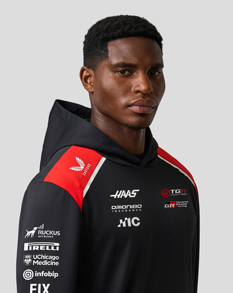 CMC Motorsports Haas Racing F1 2023 Team Fitted 1/4 Zip Sweater Tamano X Large Color Black CMC Motorsports Haas Racing F1 2023 Team Fitted 1/4 Zip Sweater Tamano X Large Color Black