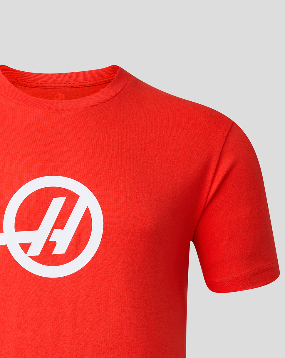 Official Haas Team Unisex Regular Fit T-Shirt - Flame Scarlet