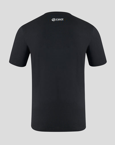 Official Haas Team Unisex Regular Fit T-Shirt Monogram Graphic - Caviar