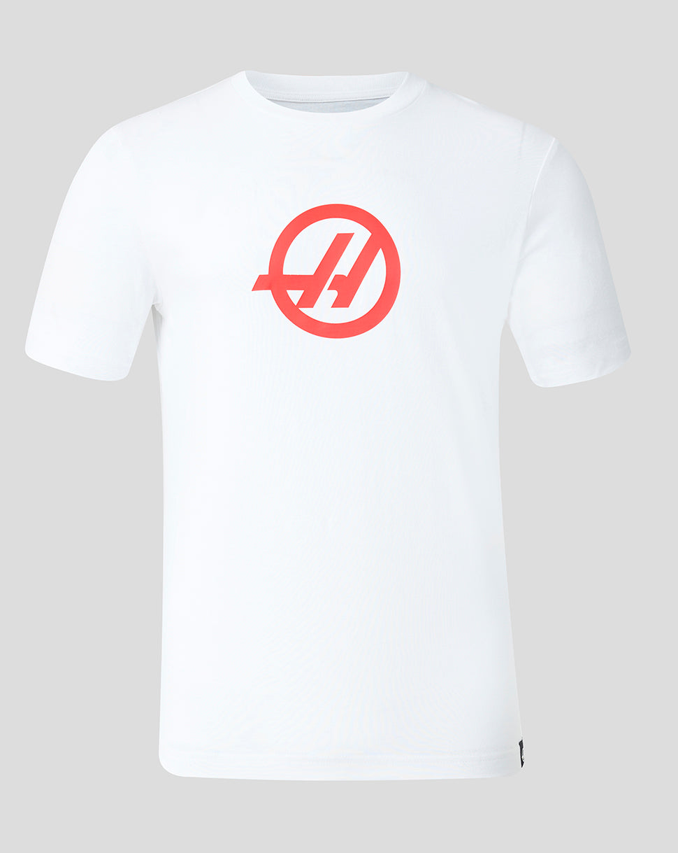 Official Haas Team Unisex Regular Fit T-Shirt - Bright White