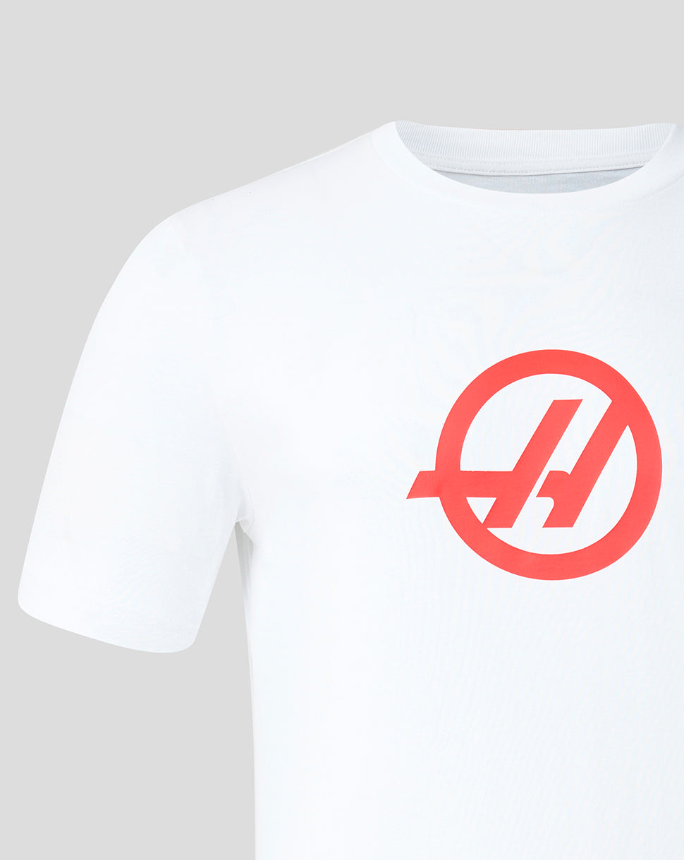 Official Haas Team Unisex Regular Fit T-Shirt - Bright White