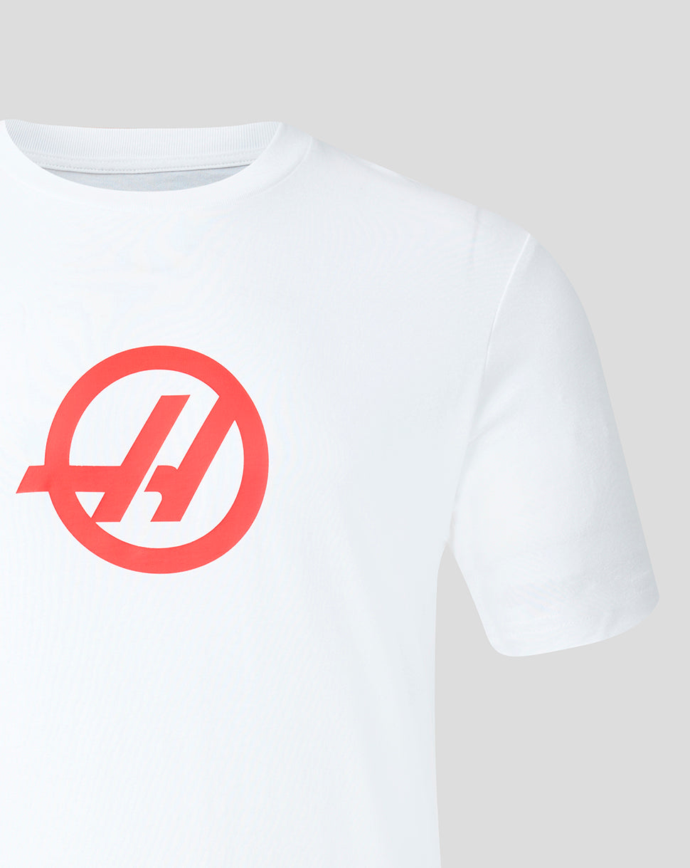 Official Haas Team Unisex Regular Fit T-Shirt - Bright White