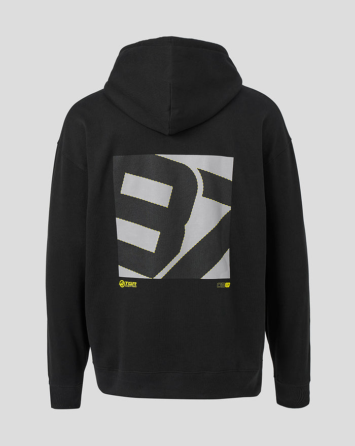 Official Haas Team Unisex  Ollie Bearman Hoodie - Black