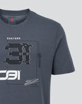 Official Haas Team Unisex Esteban Ocon T-Shirt - Navy