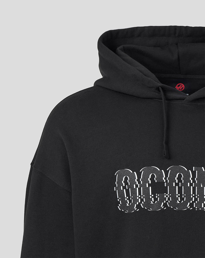 Official Haas Team Unisex Esteban Ocon Hoodie - Black