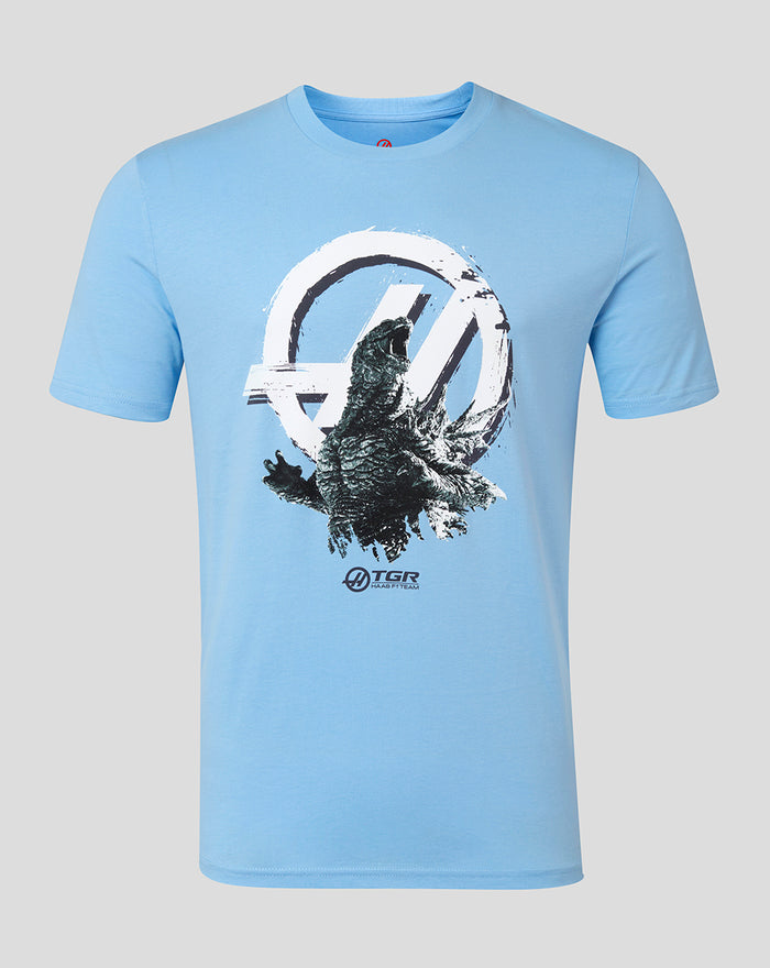 Unisex Haas X Godzilla Minus Zero Roundel T-Shirt  -  Blue Soul