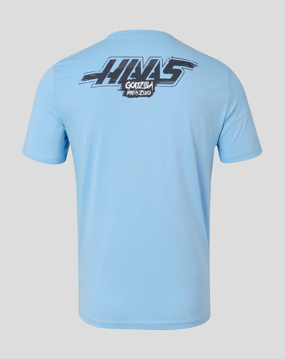 Unisex Haas X Godzilla Minus Zero Roundel T-Shirt  -  Blue Soul